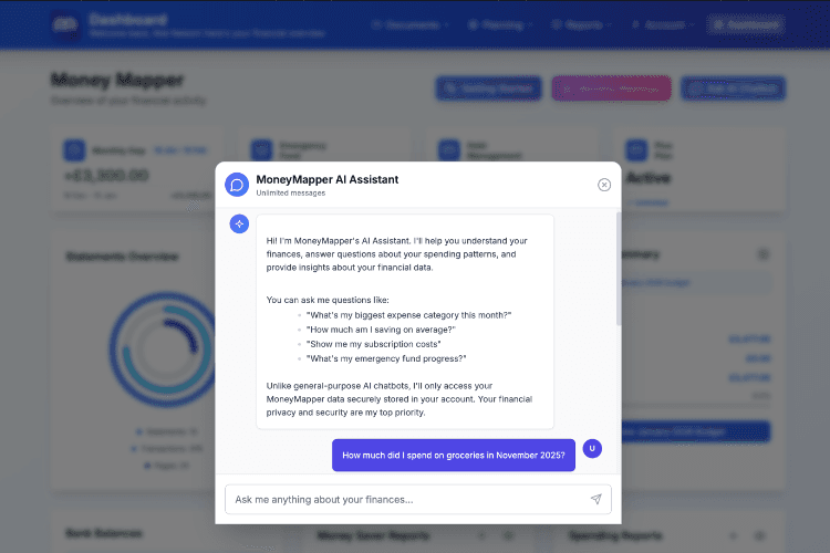 MoneyMapper AI Financial Chatbot