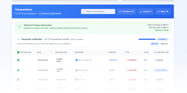 Smart AI-Powered Categorisation